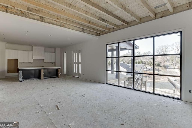 view of unfurnished living room