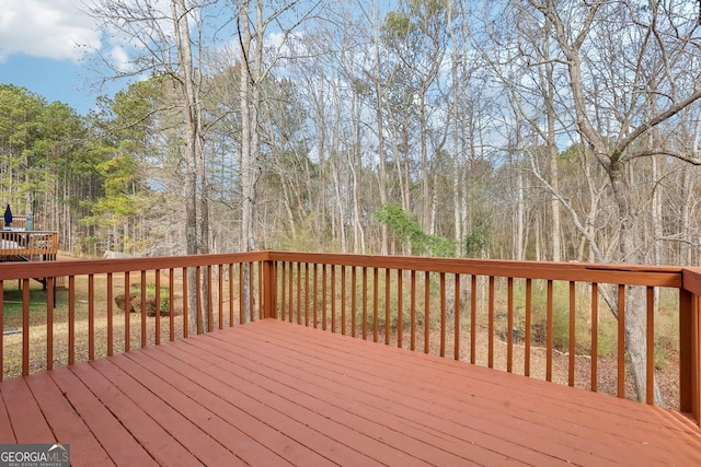 view of wooden terrace