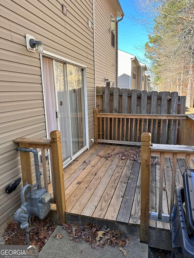 view of wooden terrace