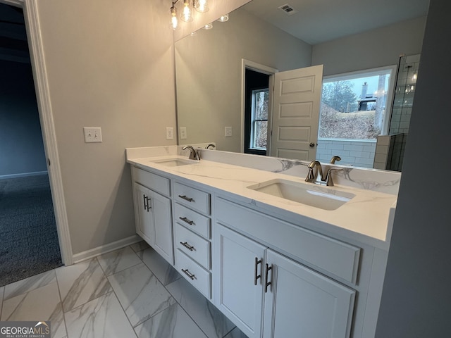 bathroom featuring vanity