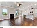 kitchen with ceiling fan