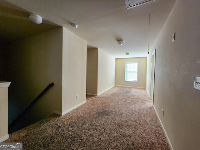 interior space featuring carpet flooring