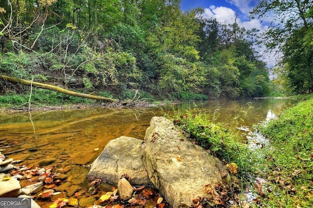 view of nature with a water view