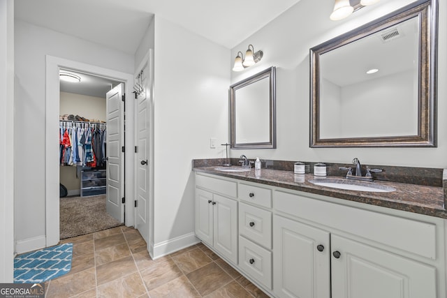 bathroom featuring vanity