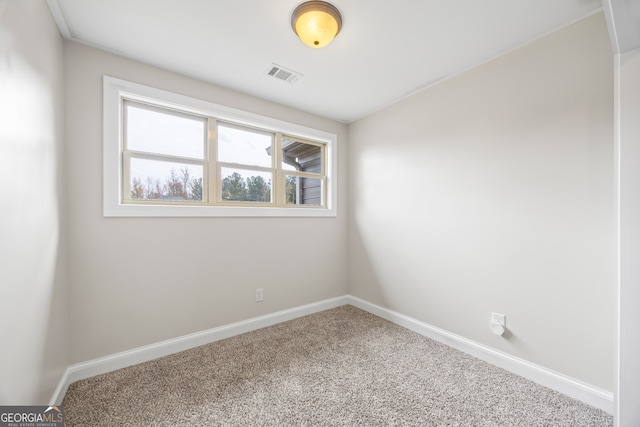 view of carpeted empty room