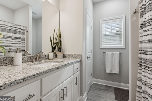 bathroom with vanity