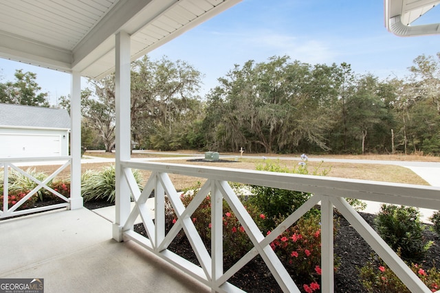 view of balcony