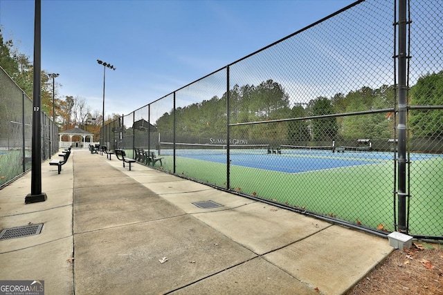 view of tennis court