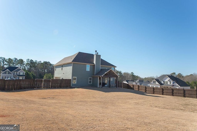 view of back of property