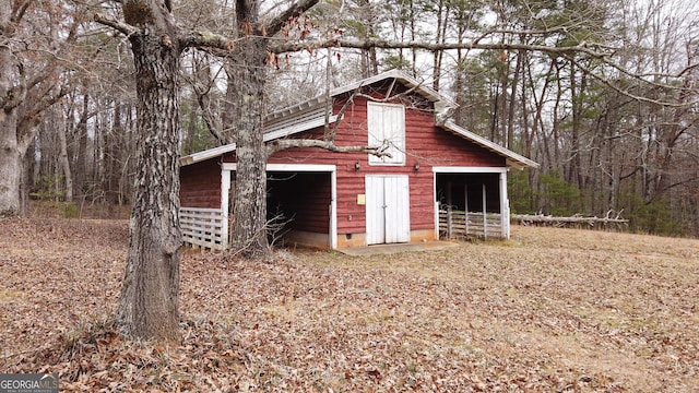 view of outdoor structure