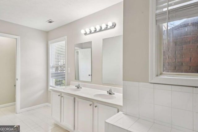 bathroom with vanity