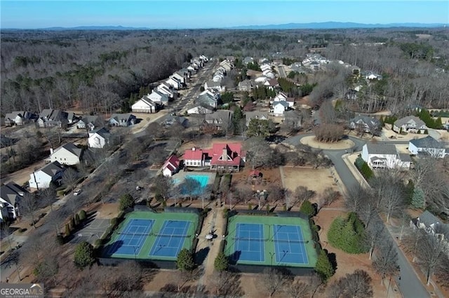 birds eye view of property