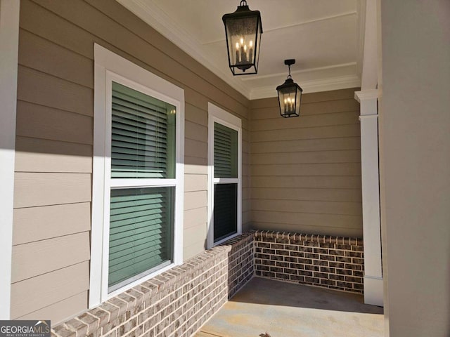 property entrance with a porch