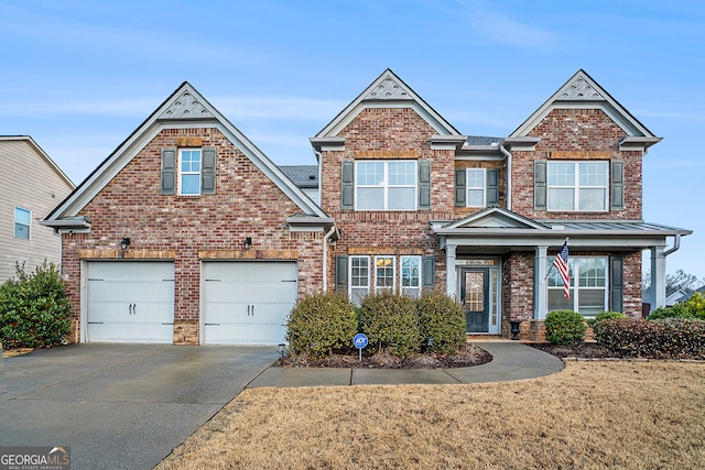 view of front of home featuring a garage