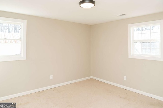 view of carpeted empty room