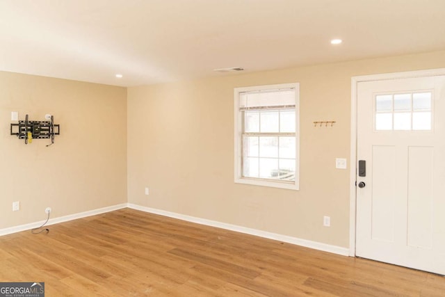 entryway featuring hardwood / wood-style floors