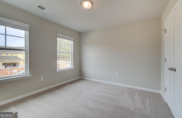 view of carpeted empty room