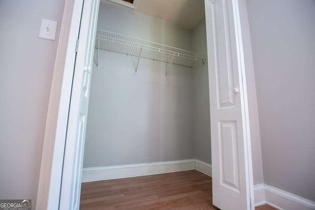 view of closet