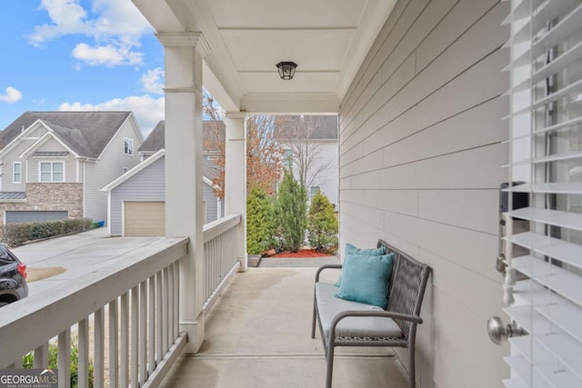 view of balcony