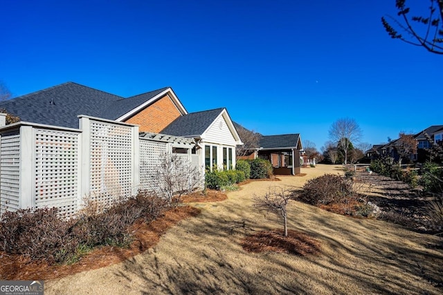 view of side of property