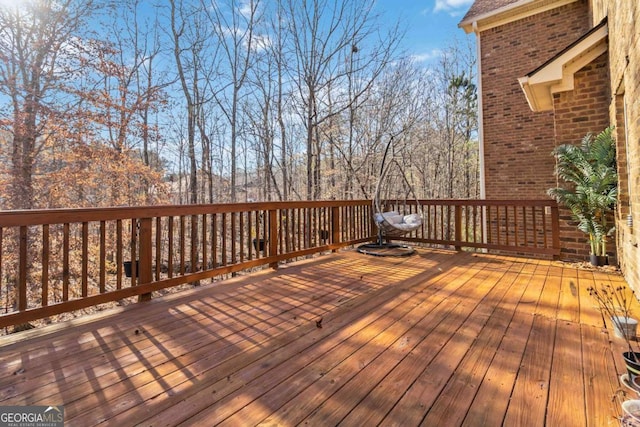 view of wooden terrace