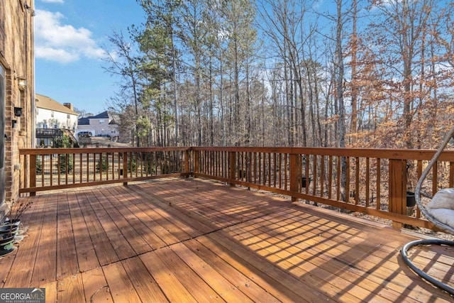 view of wooden terrace