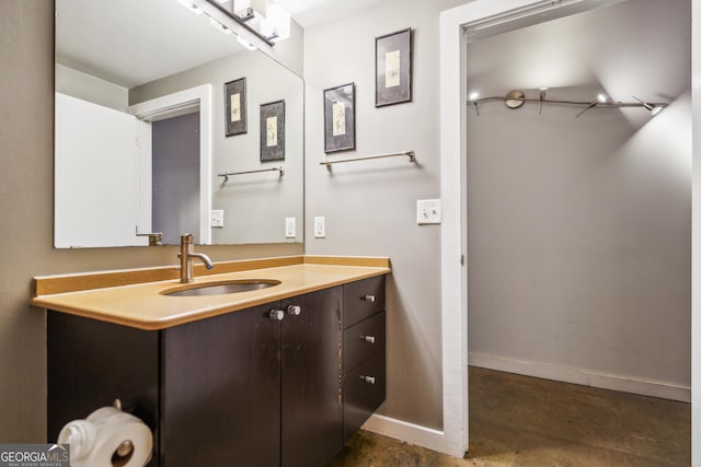 bathroom featuring vanity