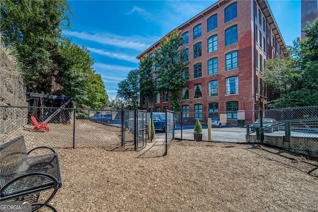 view of jungle gym