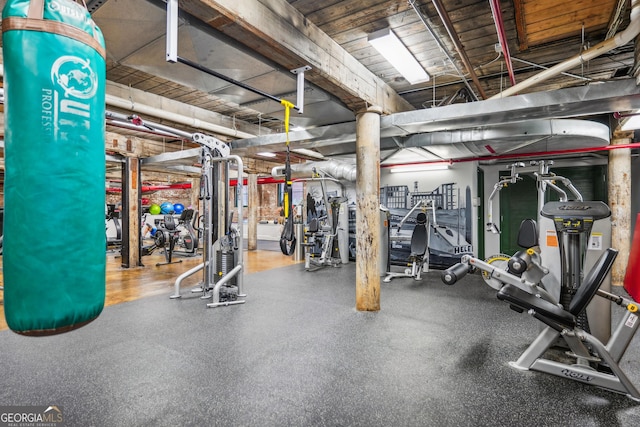 view of exercise room