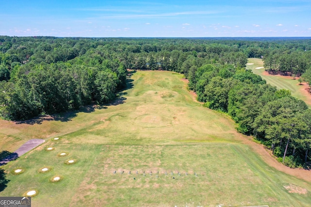 aerial view featuring a rural view