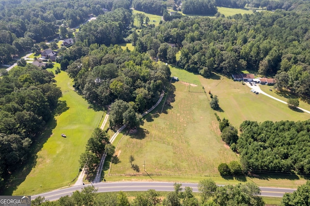 bird's eye view featuring a rural view