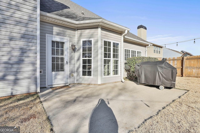 exterior space with a patio area