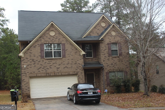 view of front of house featuring a garage