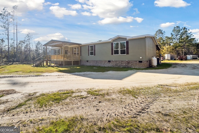 view of front of property