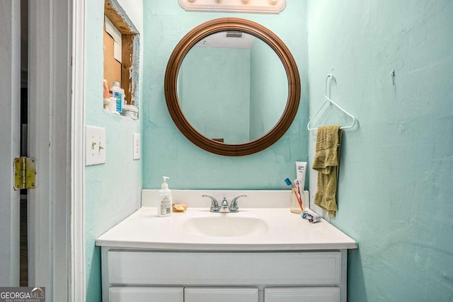 bathroom featuring vanity