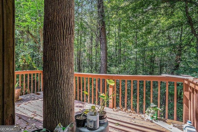 view of wooden terrace