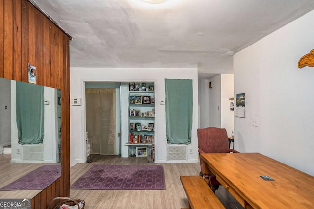 office featuring hardwood / wood-style floors