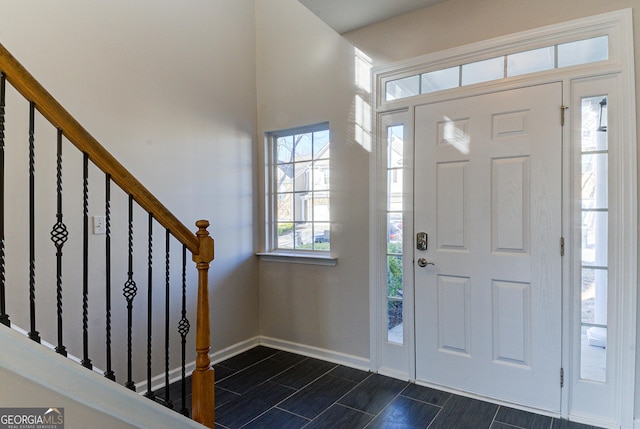 view of foyer entrance