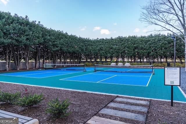 view of sport court