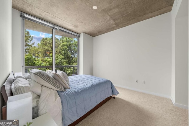 bedroom featuring carpet floors