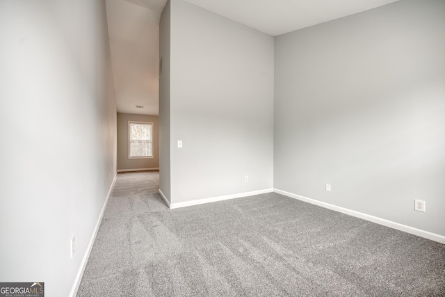 view of carpeted empty room