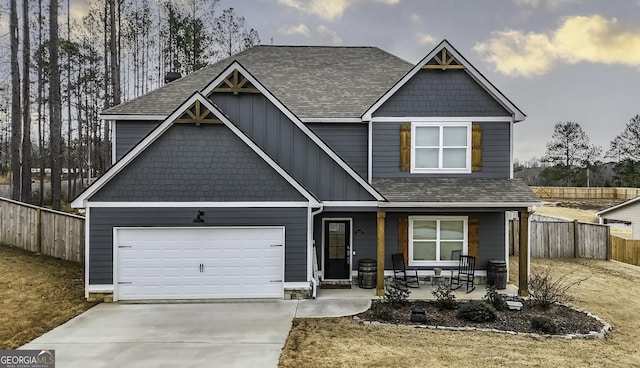 craftsman house with a porch