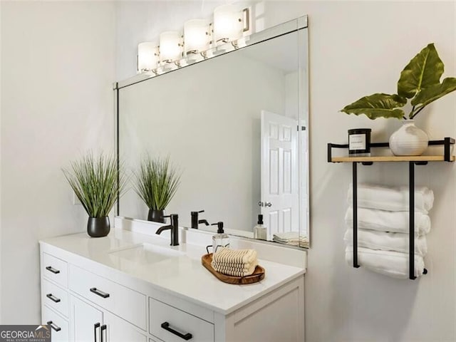 bathroom with vanity