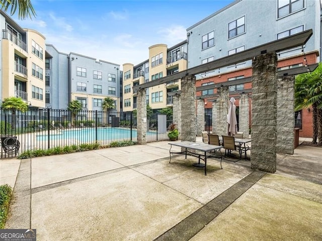 view of pool with a patio area