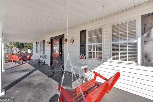 view of patio / terrace featuring a porch