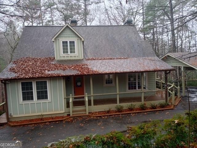 view of front of home with a porch