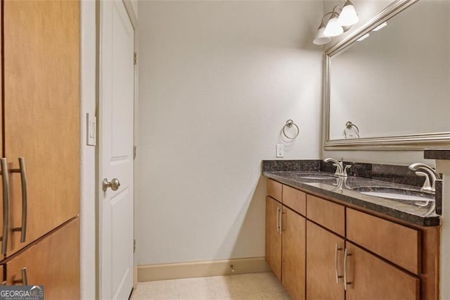 bathroom with vanity