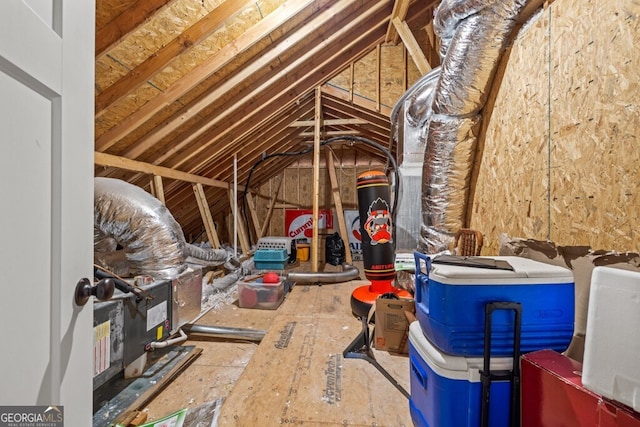 view of attic