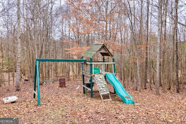 view of play area