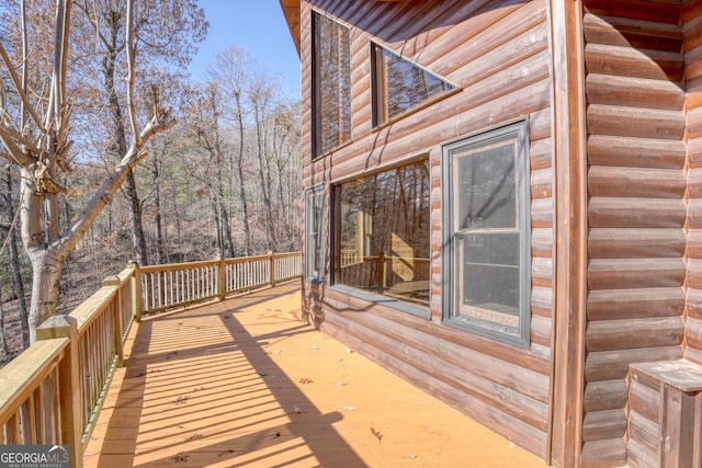 view of wooden terrace